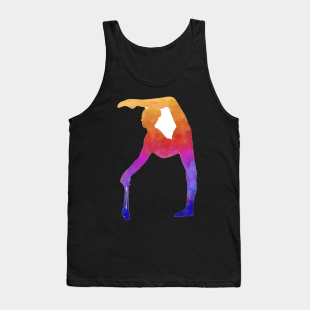 A rythmic gymnast with clubs Tank Top by artsyreader